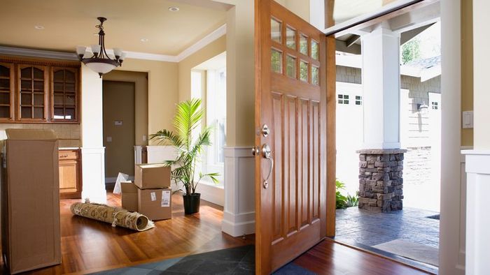 Entry Door to a Home That Opens Inward