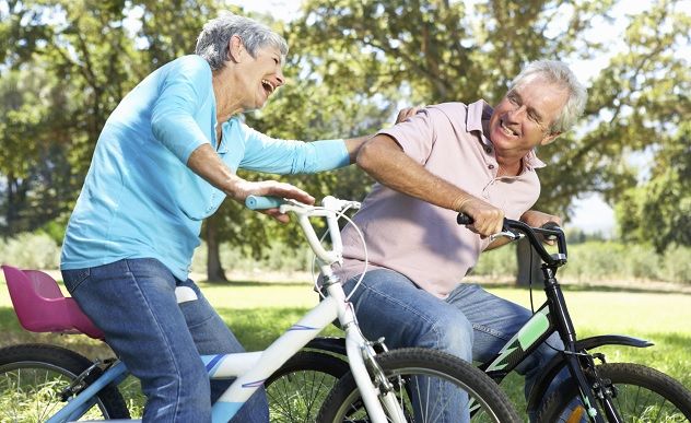biking
