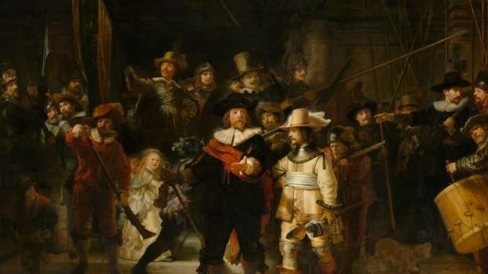 The Night Watch, painted by Rembrandt van Rijn in 1642.