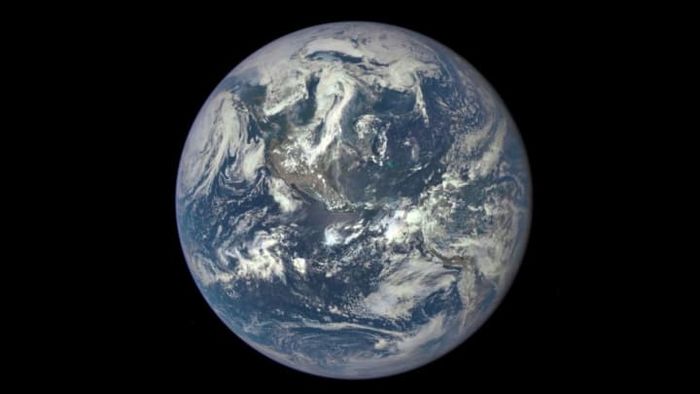 Captured on July 6, 2015, by a camera aboard NASA's Deep Space Climate Observatory spacecraft, this breathtaking image shows Earth from a distance of 1 million miles away.