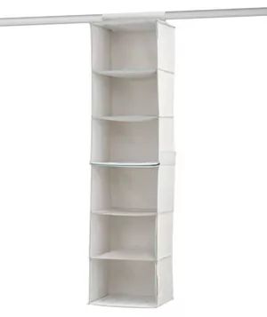 White 6-Shelf Hanging Sweater Organizer