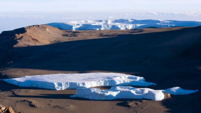 Mount Kilimanjaro’s Fürtwängler Glacier has shrunk by 70 percent in under a decade.