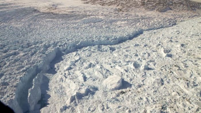 Sermeq Kujalleq, also known as Jakobshavn Glacier, on the west coast of Greenland, sheds an astonishing number of icebergs.