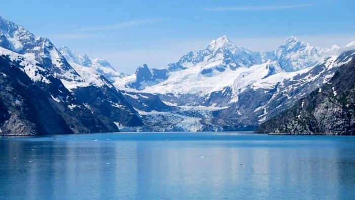Muir Glacier no longer reaches the waters of Alaska's Glacier Bay.