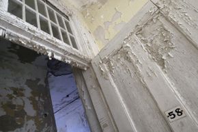 Peeling lead paint