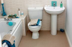 toilet tank area