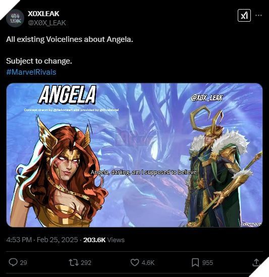 Marvel Rivals bất ngờ tiết lộ khả năng xuất hiện của Angela, chị gái thất lạc của Thor 3.