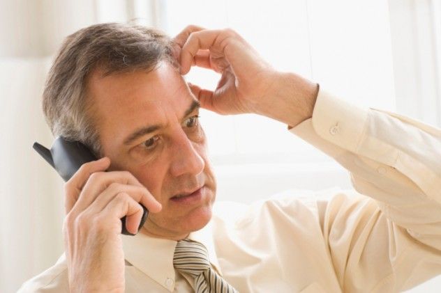 Close-up of a business professional speaking on the phone