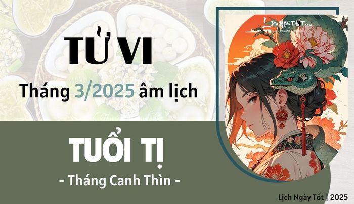 Tử vi tháng 3/2025 tuổi Tị âm lịch