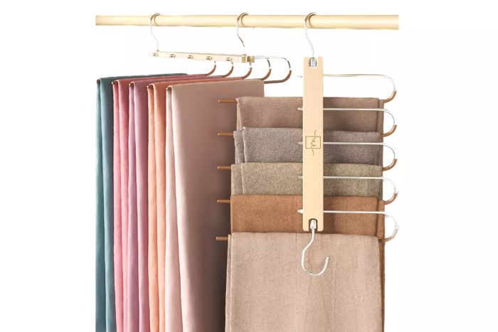 Moralve Space-Saving Pants Hanger 2-Pack