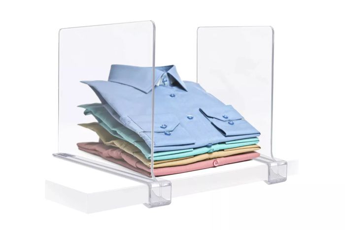 NBW Clear Acrylic Shelf Dividers