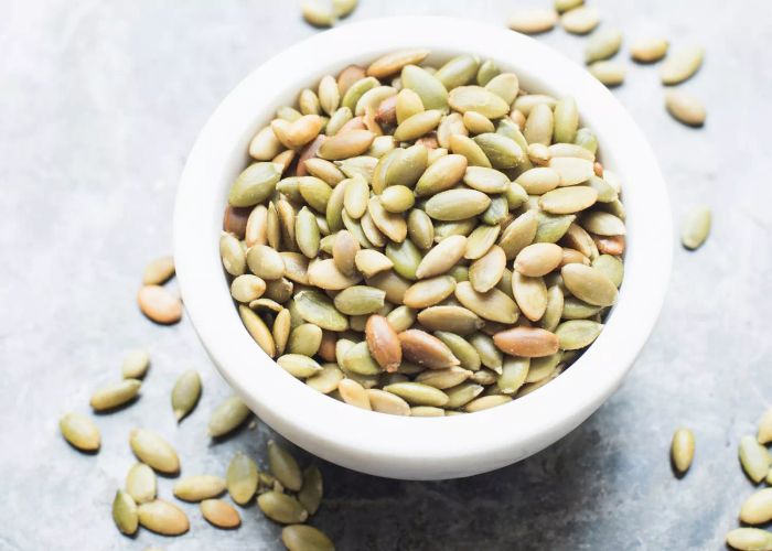 The healthiest seeds: pumpkin seeds
