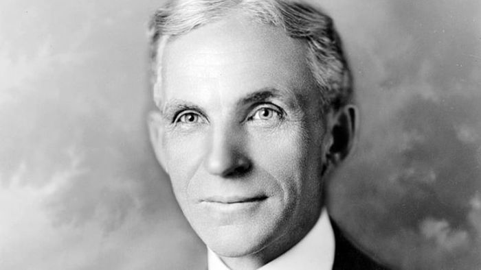 A photo of American industrialist Henry Ford, who maintained a friendship with Thomas Edison until the latter’s death.