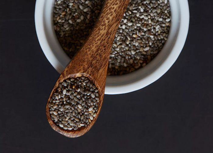 a tablespoon of chia seeds
