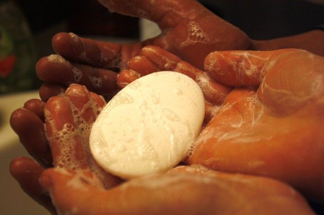 Soapy hands