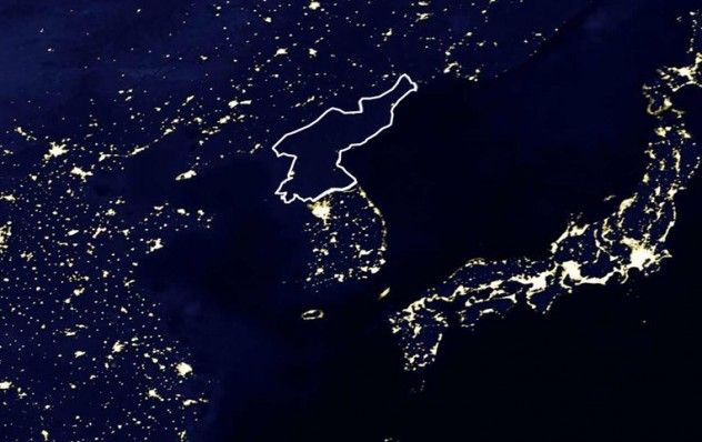 north korea satellite nasa lights OLD