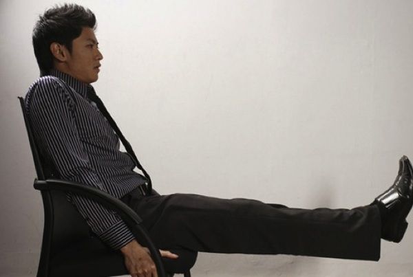 Seated Leg Lift in Office Chair