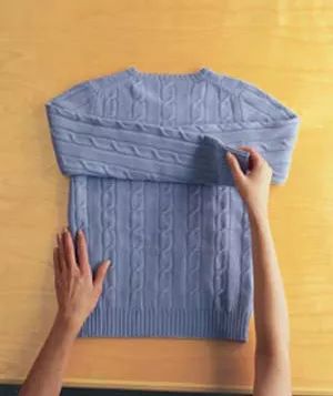 Step 1: How to fold your sweater