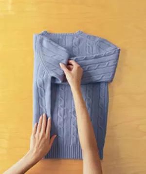 Step 2: How to fold your sweater