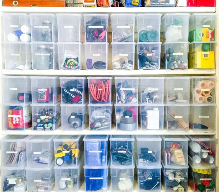 Organize with Small Storage Bins