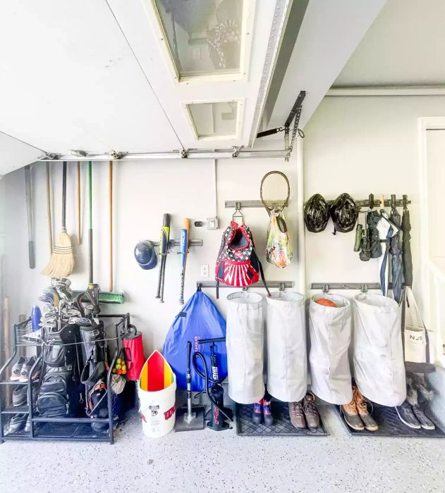 Maximizing garage storage with versatile bags