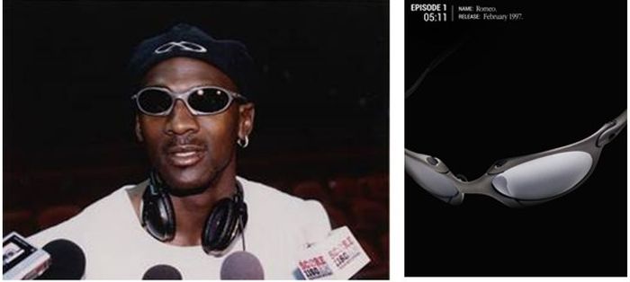 Michael Jordan สวมแว่น Oakley X Metal Romeo