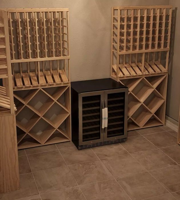 Stylish Garage Wine Cellar