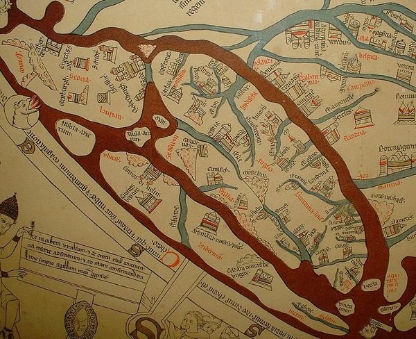 Hereford Mappa Mundi Detail Britain