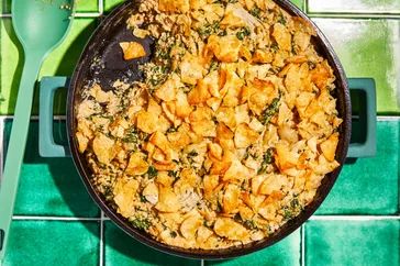 Winter dinner idea featuring Spinach and Artichoke Quinoa Casserole