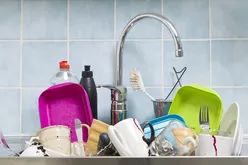 Time to clean the kitchen utensils