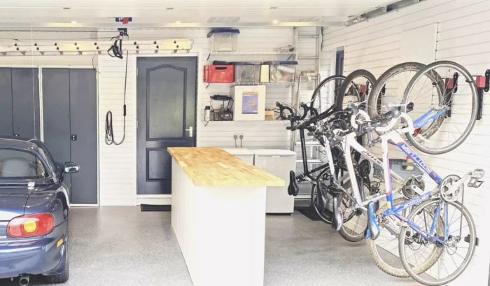 Freestanding Garage Storage Island