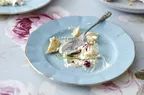 Plate with a finished dessert