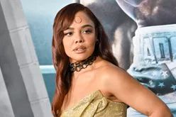 Tessa Thompson attending the premiere of 