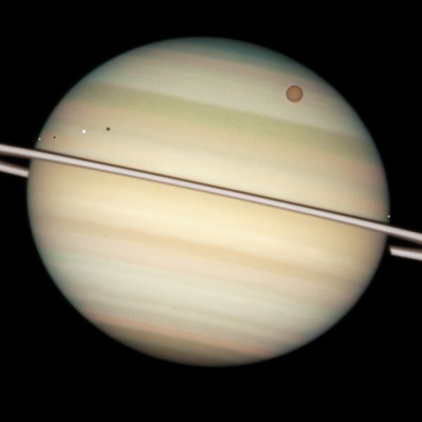 Saturn and its Four Moons