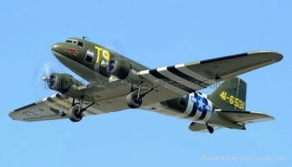 The C47 Transporter is a ready-to-fly electric RC airplane featuring a 2.4 GHz system with 4 channels. A perfect model for enthusiasts seeking a straightforward flying experience.