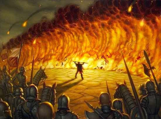 Wall Of Fire Art By Dan Dos Santos