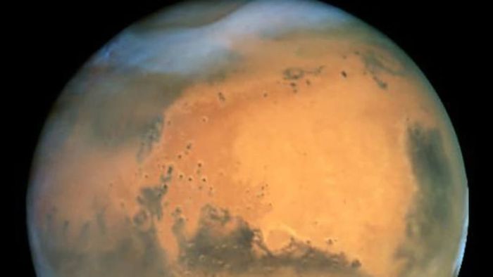 On June 26, 2003, NASA's Hubble Space Telescope, orbiting Earth, captured this stunning image of Mars.