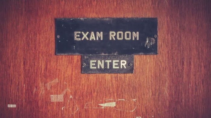 An old wooden door.