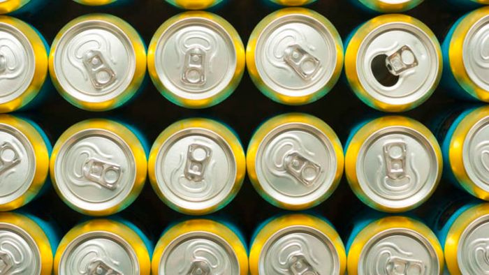 Tops of soda cans.