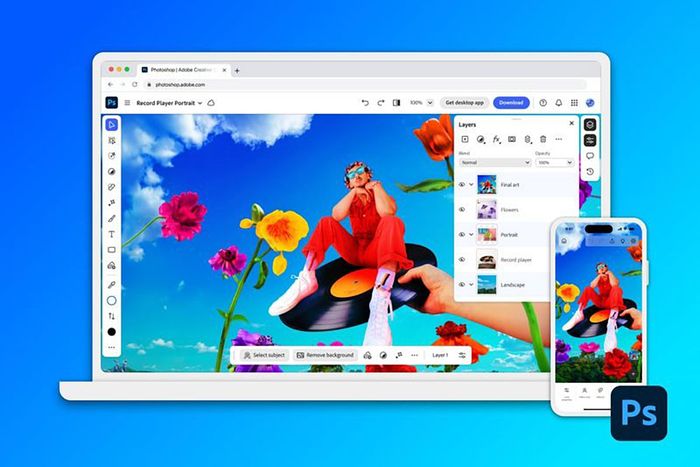 Photoshop dành cho iPhone mang đến một loạt các tính năng miễn phí hấp dẫn.
