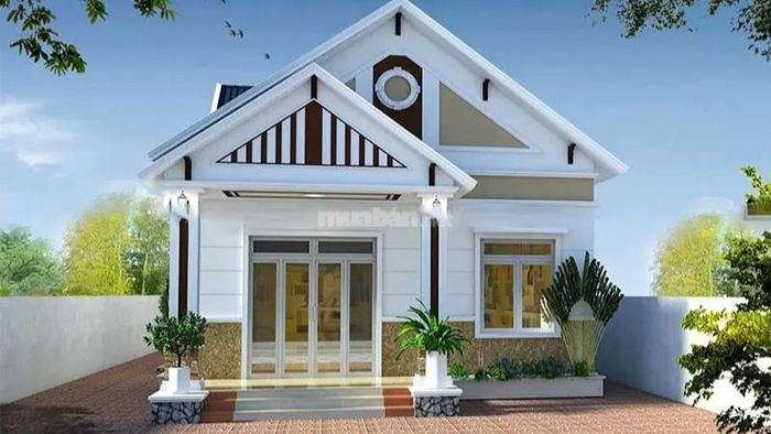 Mẫu nhà cấp 4 100m2 thiết kế có gác lửng, giúp tối ưu hóa diện tích và nâng cao công năng sử dụng.