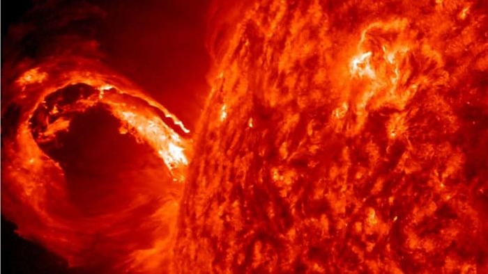 A coronal mass ejection from the Sun