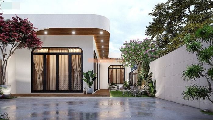 Mẫu nhà cấp 4 100m2 mái bằng là một sự lựa chọn phù hợp cho những ngôi nhà mang hơi hướng hiện đại, đơn giản.