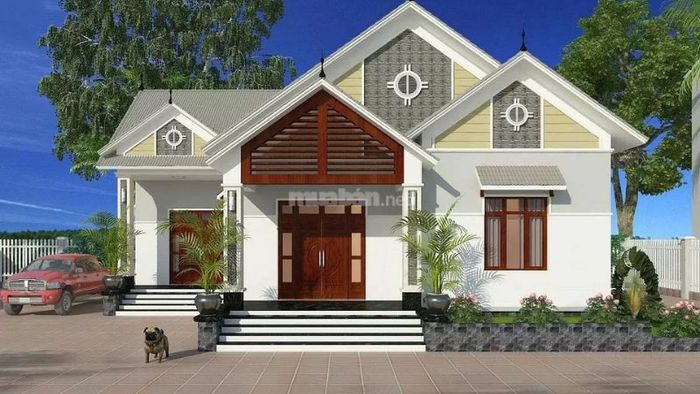 Mẫu nhà cấp 4 mái thái 100m2 với mái dốc, hiện đại và tối ưu công năng sử dụng