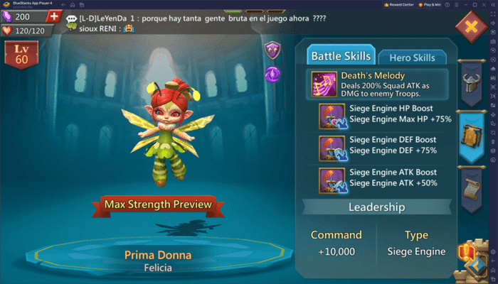 Cách chọn anh hùng khi chơi Lords Mobile – Gamota trên PC với BlueStacks
