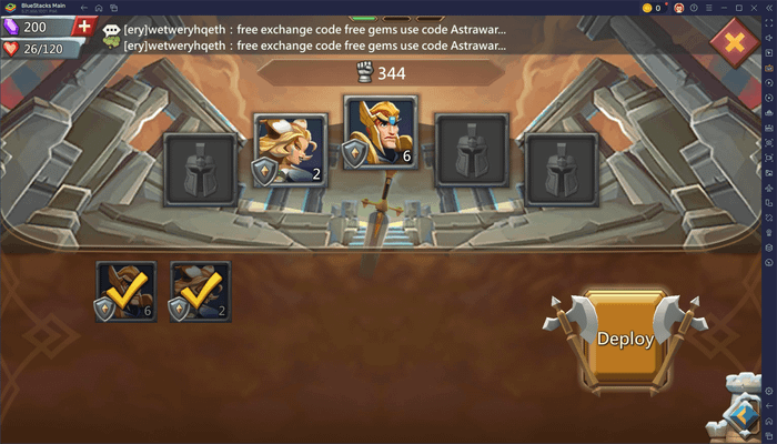 Hướng dẫn xây dựng đội hình anh hùng mạnh mẽ khi chơi Lords Mobile – Gamota trên PC qua BlueStacks