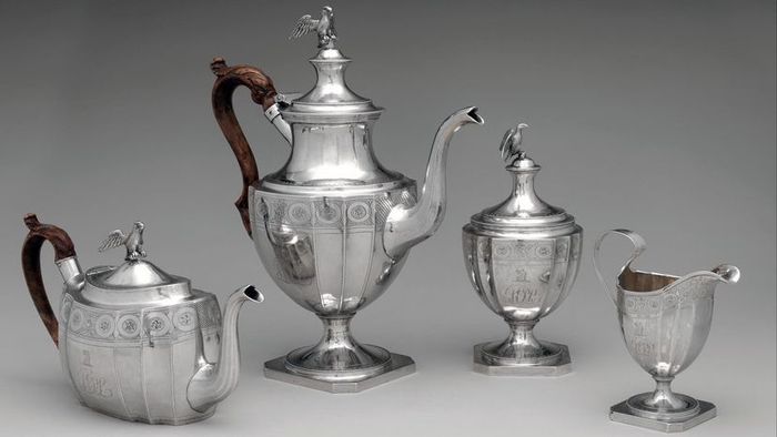 sterling silver tea set
