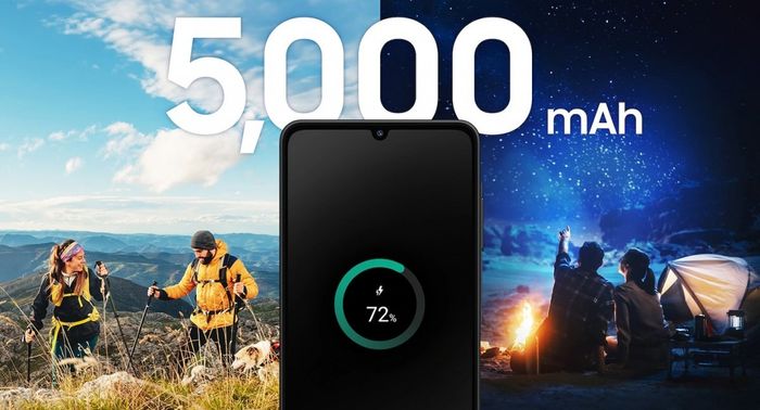Galaxy A06 5G sở hữu viên pin 5000 mAh