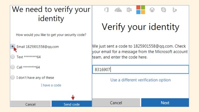 Hướng dẫn khôi phục mật khẩu Outlook khi bị quên - bước 3