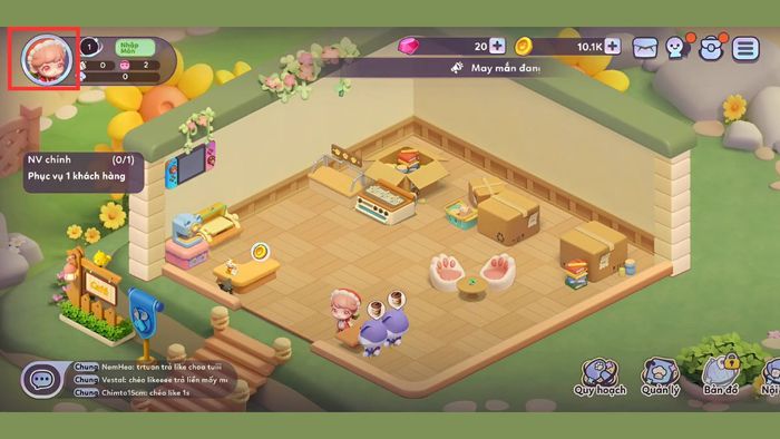 Hướng dẫn nhập mã Dreamy Cafe bước 1